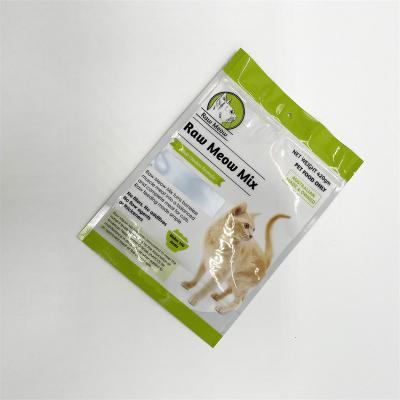 China Recyclable Custom Printed Food Resealable Holder Up Bags For Packaging Dog And Cat Treats for sale