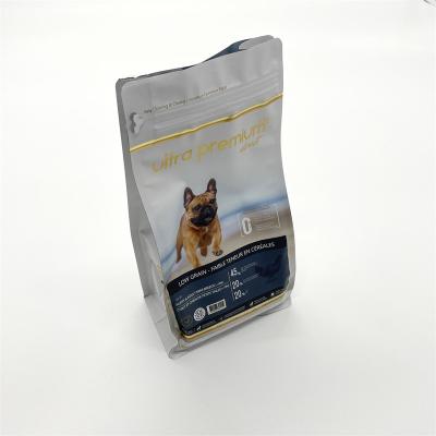 China Customized Eight Sides Sealing Moisture Proof Bag Easy Tear Zipper Bag For Pet Cat Food Dog Food Snacks Packaging Bag Wholesale familiar for sale