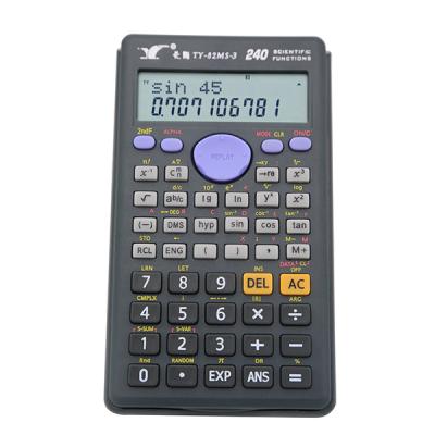 China Factory Price TY-82MS 86MS 240 Scientific Functions 12 Digits 2 Lines Middle School Students High School Scientific Calculator for sale