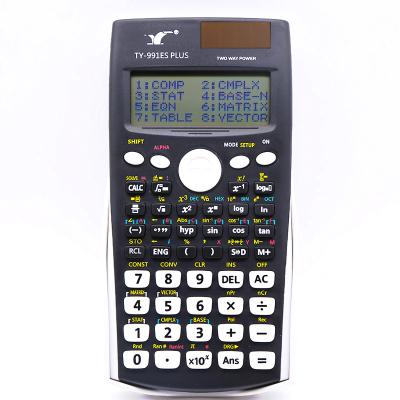 China Scientific Calculator General Purpose Calculator 10 Digit+2-digit-exponent 2-Line Large Display With 349 Plus Fraction Function For Students for sale