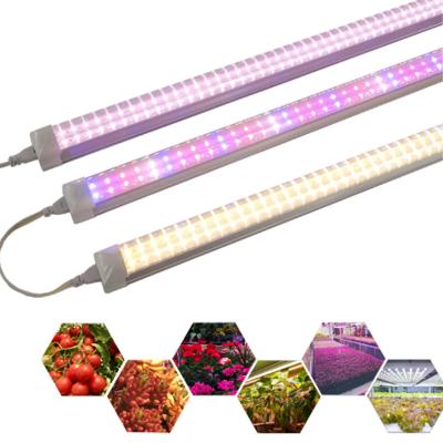 China Seed Starting IP65 Hydroponics T5 Grow Lights 4ft Indoor Tube NFT Plants Microgreen Vertical Growing Full Spectrum 20W T5 Led Grow Light Bar for sale