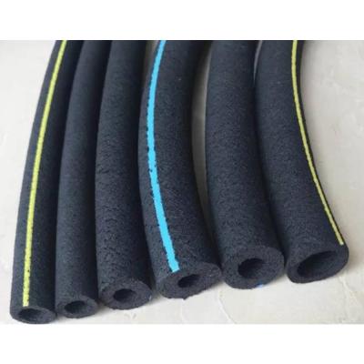 China Cheap Fish Wastewater Treatment Products Hollow Extruded Hose Nano Flexible Black Rubber Hose for sale