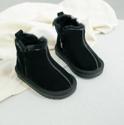 China Wholesale Anti-Smell Winter Boots Real Sheepskin Fur Boots For Kids Warm Snow Boots for sale