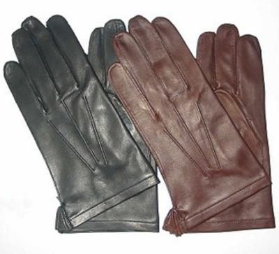 China Fashion Men's Black Slim Driving Suit Single Shorts Leather Dress Gloves for sale