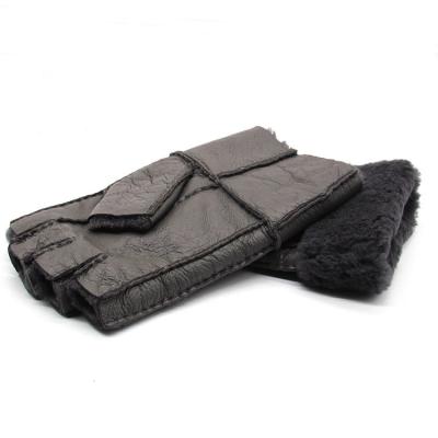 China Motorcycle Super Soft Classic Black Cheap Style Leather Glove For Woman Manufacturer for sale