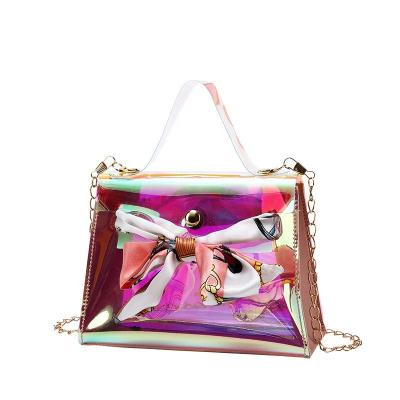 China Fashion the latest fasion summer laser shoulder bag mini bags women handbags metal mini purses chain bags cheap handbags small for sale