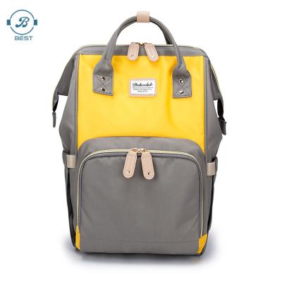 China 100% Eco-friendly Multifunctional Waterproof Mom Diaper Backpack Baby Diaper Bags High Capacity for sale