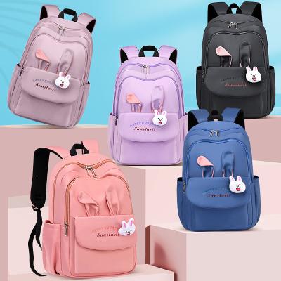 China Rabbit waterproof cheap bookbags kids bookbags unisex children book backpack unisex school bags for girls for sale