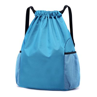 China Collapsible Colorful Drawstring Foldable Shopping Gym Casual Sports Bag Backpack For Shoes Travel for sale