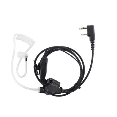 China noisy & Clear Acoustic PTTs MIC 2 Pin Headphone Walkie Talkie Headset Tube 2pcs for Kenwood TYT Baofeng 888s UV-5R UV-82 for sale