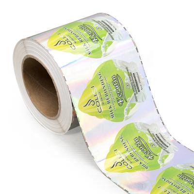 China Eco-friendly High Quality Custom Engraved Circle Adhesive Laser Sticker Compostable Paper for sale