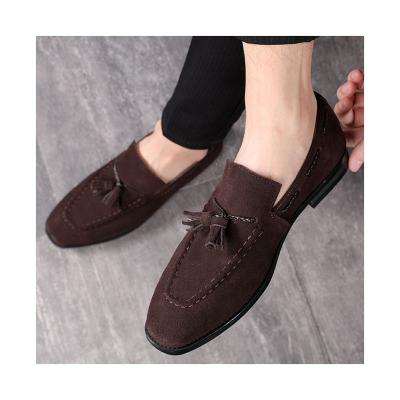 China Fashion Trend Hot Selling Genuine Leather Slip On Leather Loafers Men's Business Shoes Loafer Shoes Low Heel Men's Leather Shoes for sale