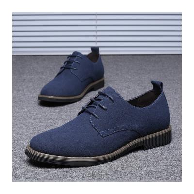 China Waterproof Men's Nubuck Leather Casual Multicolor Fashion Trend Large Size Suede Leather Men's Single Shoes for sale