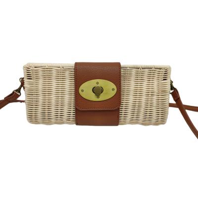 China Newest Fashinable 2020 Fashion Dinner Rattan Straw Clutch Bags for sale