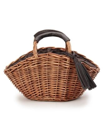 China Newest Hot Sale Fashinable Woven Rattan Straw Bags Straw Basket Bag for sale