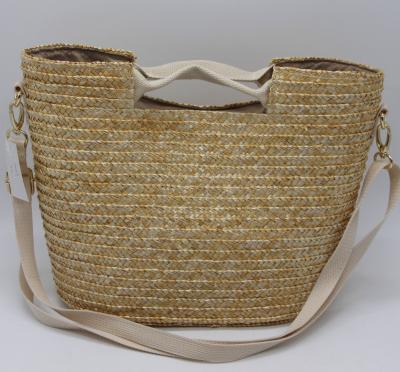 China Fashion Hot Sale Wheat Straw Hand - Woven Straw Tote Beach Bag And Shoulder Bags for sale