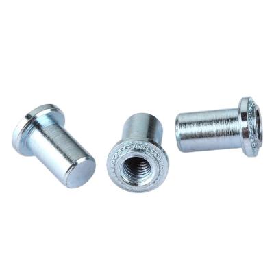 China Factory price high precision threaded inserts flat head rivet nut stainless steel pop rivet aluminum knurled closed nut for sale