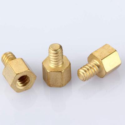 China Cheap High Quality Brass Screws High Precision Price Hex Brass Standoff Standoff Bolts Male Female Threads For Stand Screw Spacer for sale