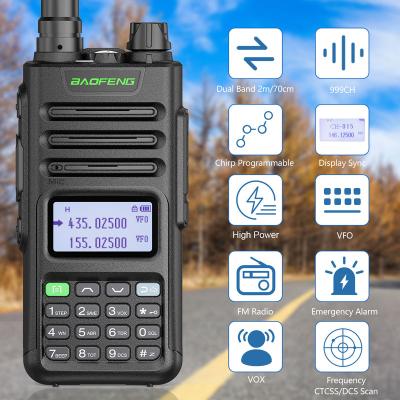 China Baofeng UV-13 PRO Walkie Talkie High Power 999 Channel 16 Kilometers Long Range Type-C Dual Band UV-10R Upgrade Two Way Radios Up To 999channel for sale