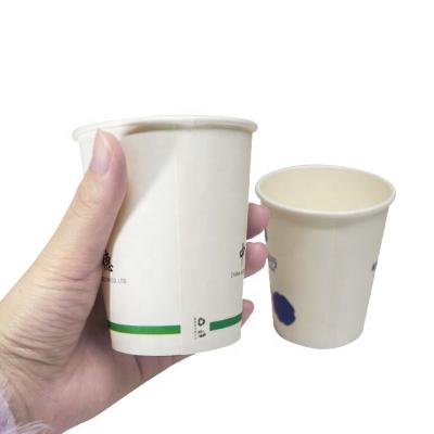 China 9oz 250ml Disposable Biodegradable Paper Cup Drinkware Coffee Milk Wine Wine Cup Packaging for sale