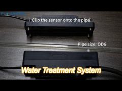 tm605c ultrasonic flow meter real-time flow measurement for water treatment system