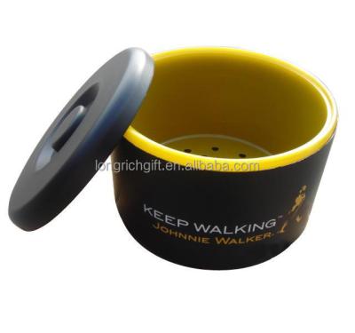 China Johnnie Walker Double Wall Metal Ice Pail Sustainable Aluminum for sale