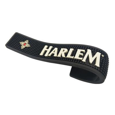 China HARLEM Logo PVC Stocked Bar Mat For Beer Promotion for sale