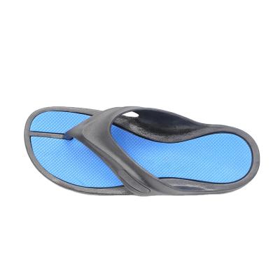 China Large Size Light Blue Summer Mens Latest Fashion Flip Flops Slippers for sale