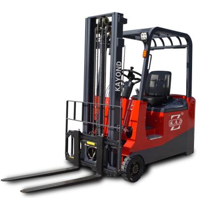 China 1T 1000kg 3 Wheel Electric Forklift Alternating Current With CE Certificate for sale