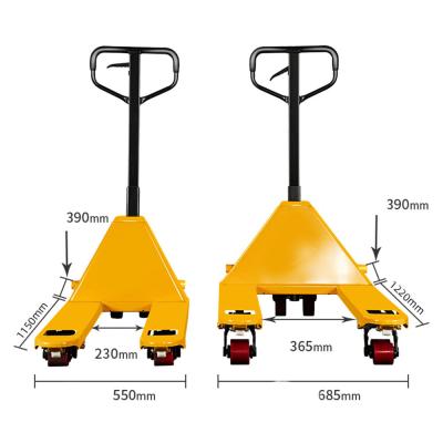 China KAD 2 Tonnen 2,5 Tonnen 3 Tonnen 5 Tonnen Elektrische Handpalettenhülle Hydraulischer Gabelstapler zu verkaufen