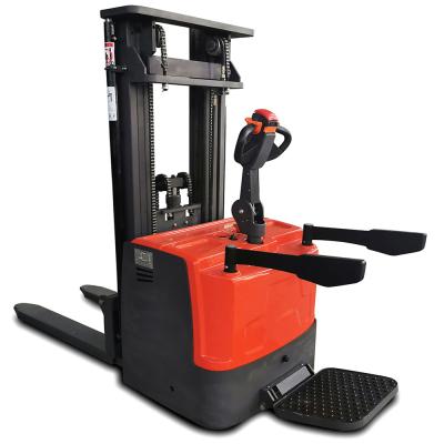 Китай 2 Ton Electric Stacker Hydraulic Fully Electric Pallet Stacker with Adjustable Forks for Warehouse Use (Электрический стеллаж с гидравлическими и полностью электрическими стеллажами) продается