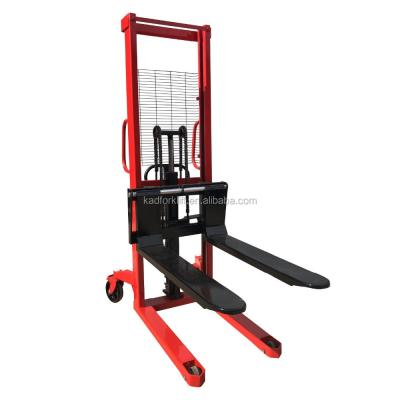 China Hand 2 ton heavy duty truck forklift manual pallet stacker for sale