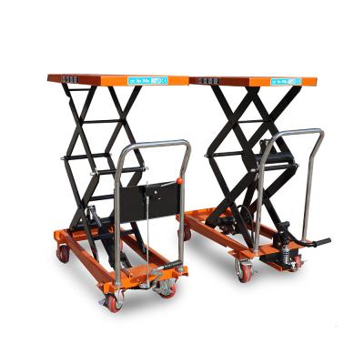 Cina 500 kg PTH500 carrello manuale idraulico piccolo tre forbici piattaforma sollevamento con CE in vendita