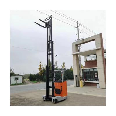 China Electric reach forklift trucks Standing reach forklift trucks Lifting height 3m 3.5m 5m with CE certification for sale