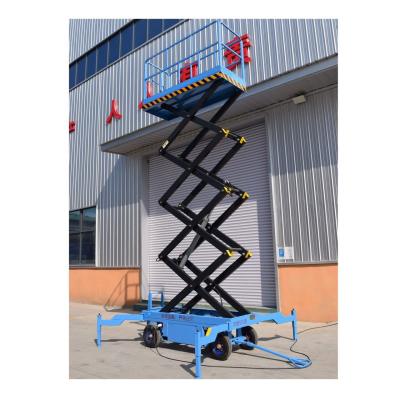 China Hot sale hydraulic double mast scissor lift electric scissor lift 2270*810mm platform size for sale