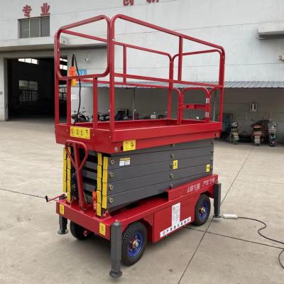 China CE 992lbs 8m elevador de tijeras plataforma de trabajo aérea elevador autopropulsado doble elevador de tijeras en venta