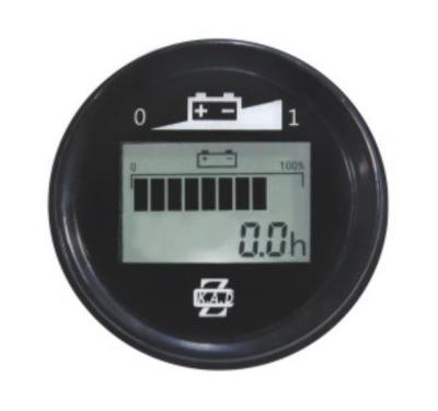 China KAD 24v Painel redondo LCD em empilhadeira elevadora elétrica Bateria Estado do contador de horas de descarga Instrumentos indicadores à venda