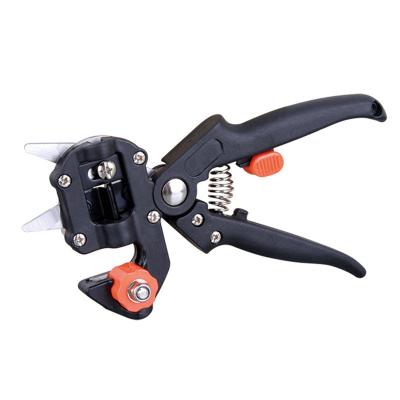 China Multi Functional Garden Grafting Tool Kit Tree Pruner With 2 Blades Scissors Anti Slip Handle Metal Pruner for sale