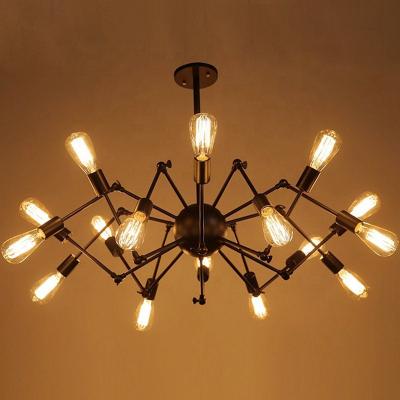 China Rod ; Restaurant Etc Modern Design Muti-heads Spider Iron E27 Pendant Light Decorative Lamp for sale