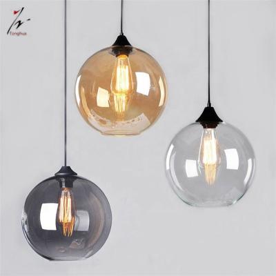 China Rod ; Restaurant Vintage Industrial Glass Shade Attic Pendant Light E27 Indoor Lighting Etc...Retro for sale