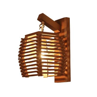 China Chinese Style Restaurant Wall Lamp Wall Lamp Modern Classical Solid Wooden Hollow Wall Lamp Lighting for sale