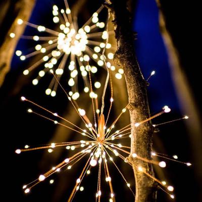 China Morden New Design Fireworks Shape Waterproof LED Copper Wire String Lights Decorative Lights For Home Party for sale