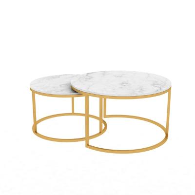 China High Quality Luxury Modern Living Room Metal Coffee Table Modern Acrylic Legs for sale