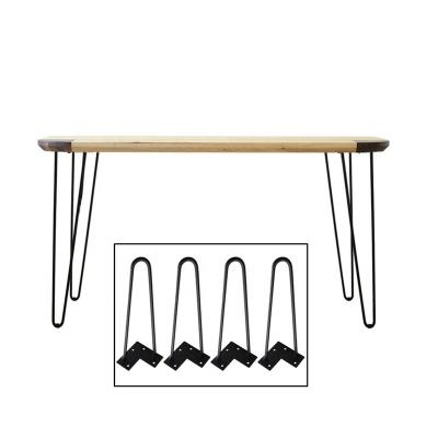 China 4 Pcs Modern European And American Style Black Iron Table Leg Bracket Coffee Table Office Furniture Legs for sale