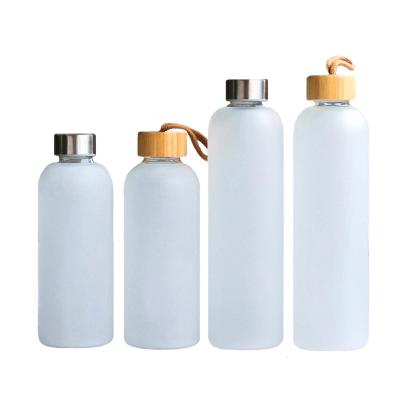 China Custom Clear TIME BRAND Sale Promotion MEDO 750ml 1000ml Glass Drinking Water Bottle Viable for sale