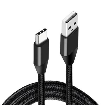 China Mobile Phone Customized Black Quick Charging Nylon 45cm USB C Cable for sale