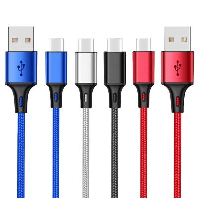 China Cell Phone 3m Fast Charging 10ft Nylon Braided Data USBC Charger Type C Cords USB C Cable for sale