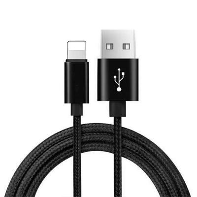 China Mobile Phone 1m Nylon Braided 8Pin USB Fast Charging Data Tie For iPhone Cable for sale