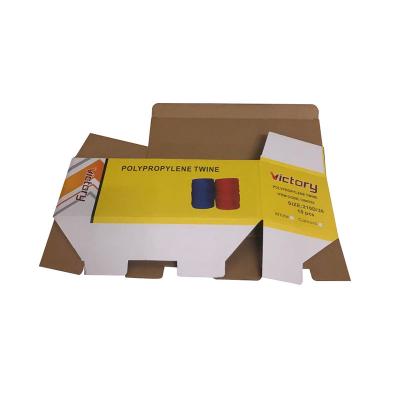 China Factory direct supply recyclable long corrugated paper box yarn with color box needle and yarn storage packaging paper box for sale