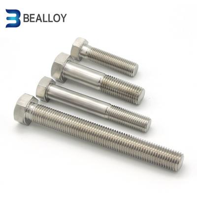 China In Petroleum DIN933 DIN931 SS304 Stainless Steel Hex Bolt With Nut And Washer for sale